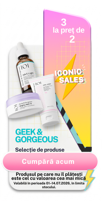 Promotie 3 la pret de 2 la Geek & Gorgeous - Iconic Sales